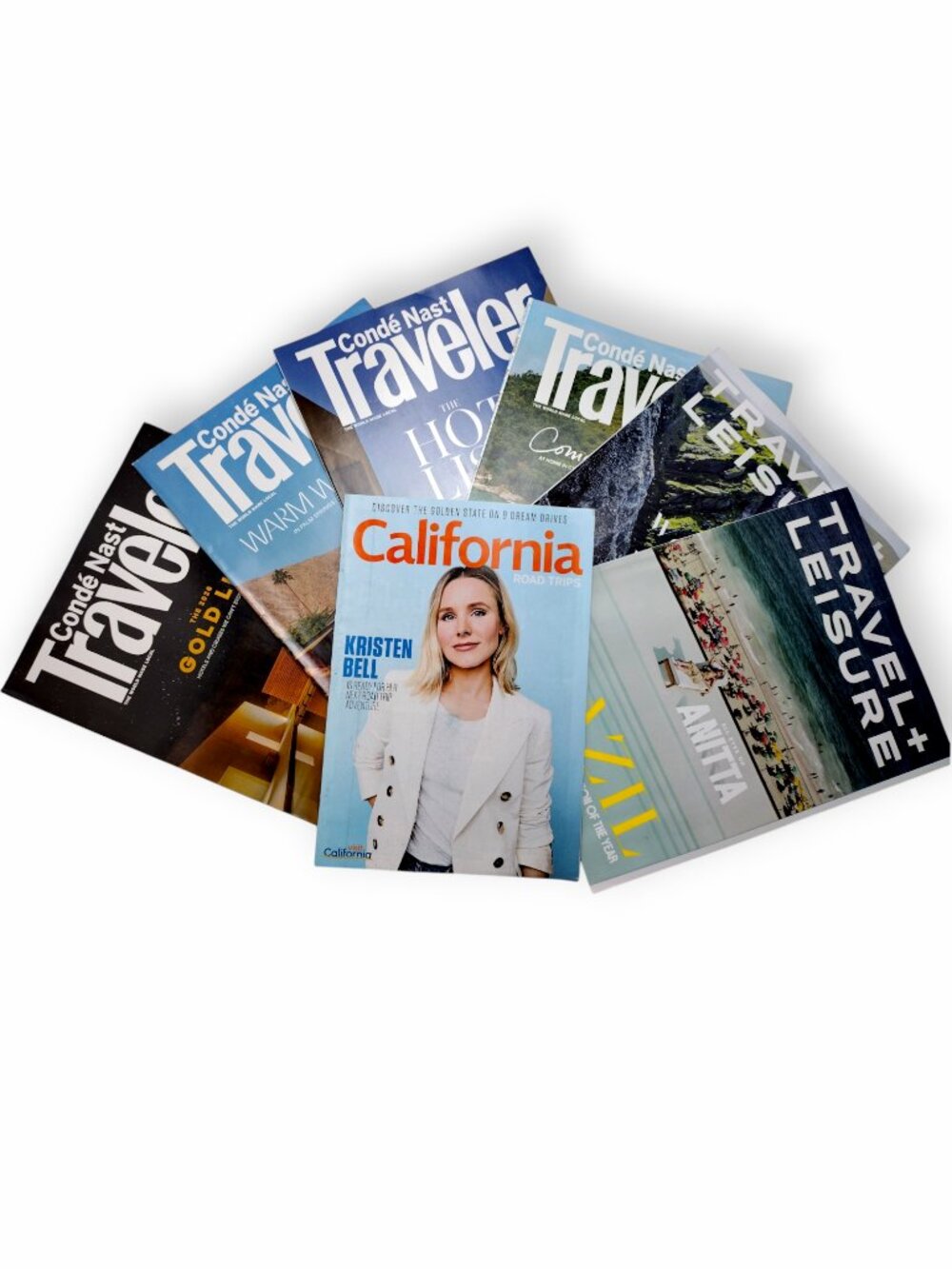 Travel Magazine 7 Issue Bundle 2026 - Travel + Leisure, Conde Nast Traveler